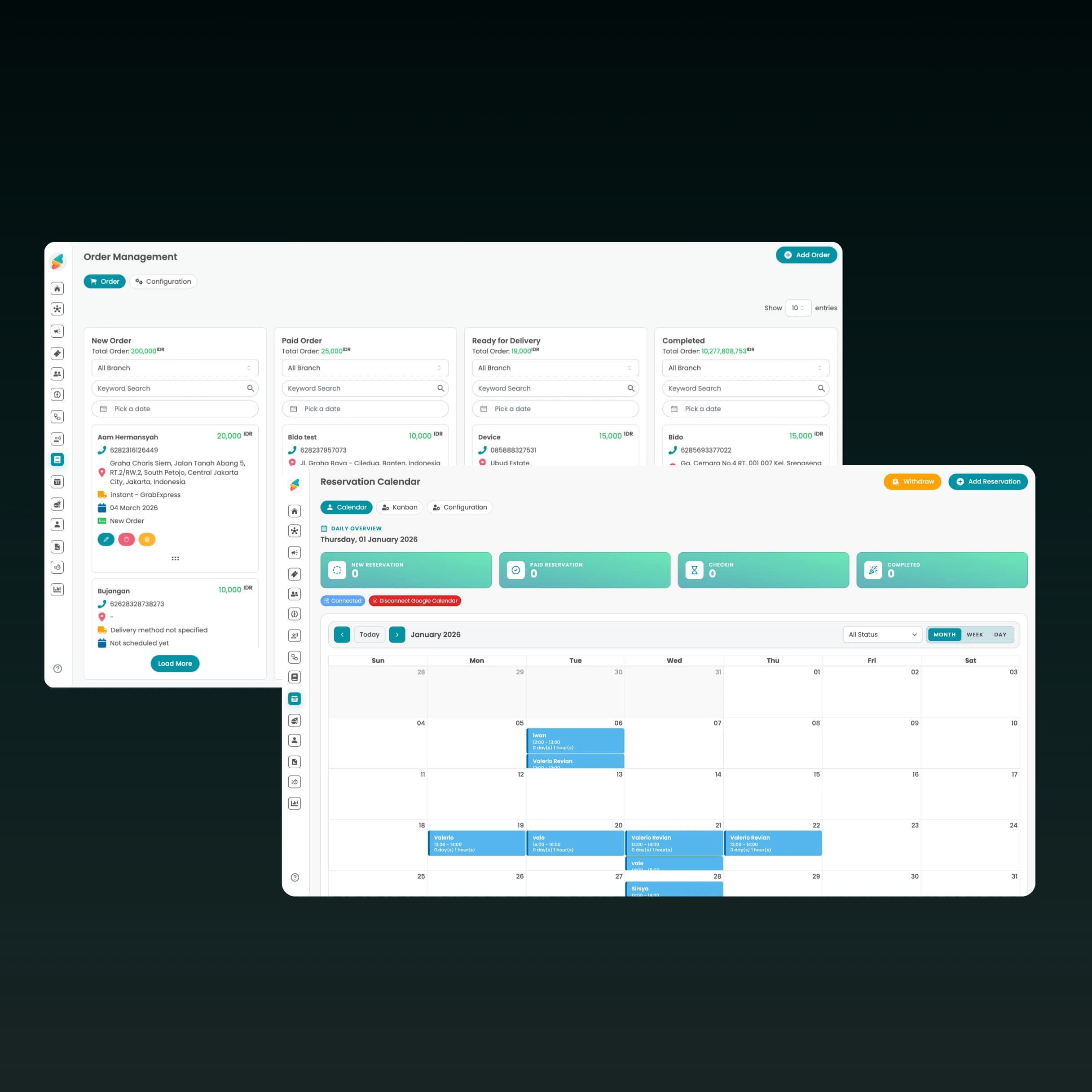 Backend Management System